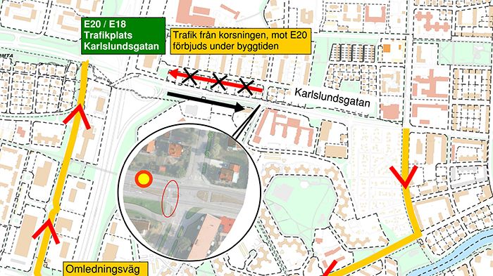 Farthinder byggs på Karlslundsgatan och Hedgatan