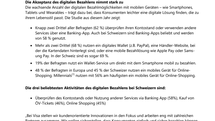 DIGITALES BEZAHLEN  Bereits 78% der Schweizer nutzen ihr Smartphone, um Geld zu verwalten und online oder im Laden zu zahlen