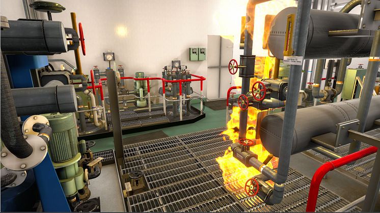 New K-Sim Safety provides an efficient training solution for officers in advanced firefighting. The system includes an interactive 3D walk-through animation of the entire engine room and four upper decks