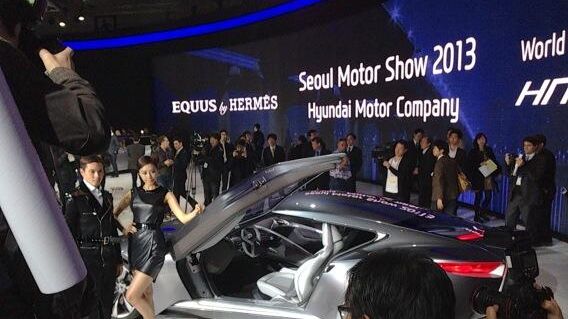 Hyundai konseptbil sportskupe på 2013Seoul Motor Show