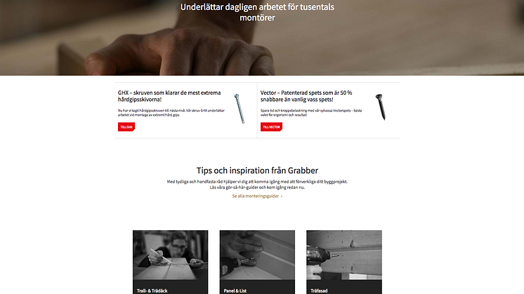 Launch of new grabber.se - built in Umbraco with focus on product search