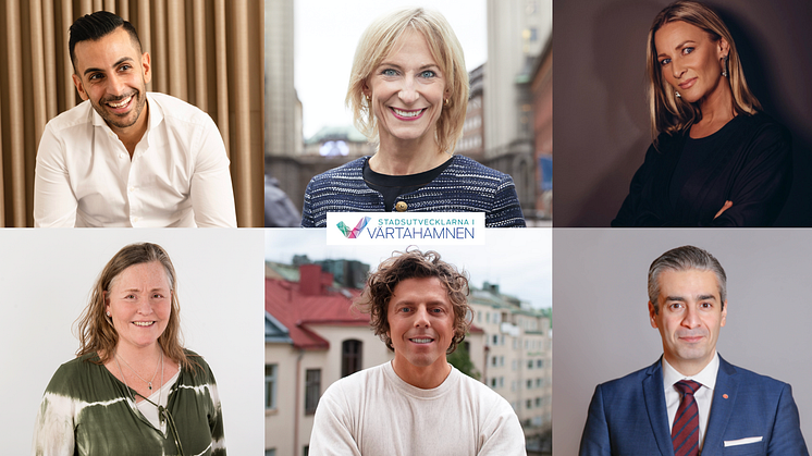 Övre raden, från vänster: Keyvan Houshmand, Kristina Alvendal, Jennie Sinclair, Nina Borgström, Anders Wester och Khashayar Farmanbar