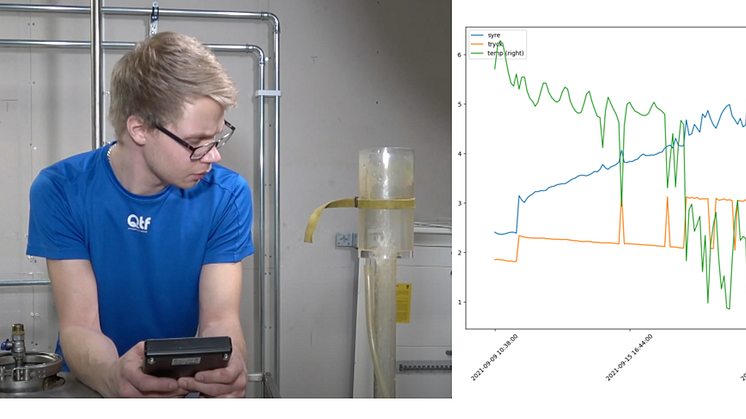 Gaser syns som bubblor i systemvätskan eller som kurva i CMU-rapporten