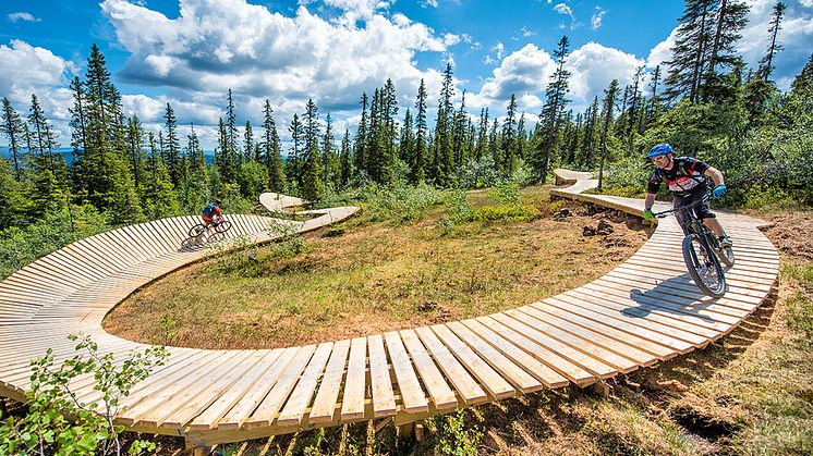 Trysil vil blant annet utvide sitt heisbaserte tilbud når de fortsetter investeringene i stisykling. Foto: Hans Martin Nysæter