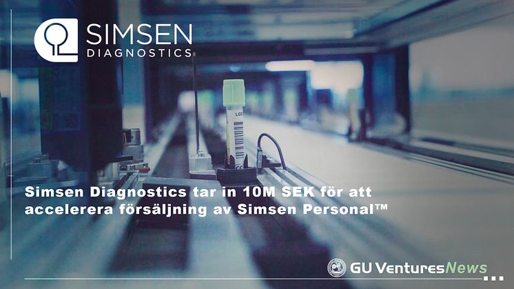 Simsen Diagnostics tar in 10M SEK för att accelerera försäljning av Simsen Personal™