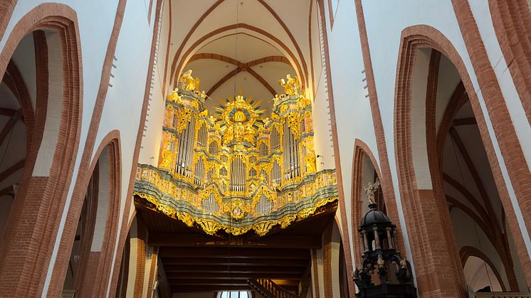 Die Empore der Elisabethkirche in Breslau, in der eigens für das Kolloquium ein Orgelkonzert hauptsächlich mit Werken Johann Sebastian Bachs stattfand (Foto: privat)