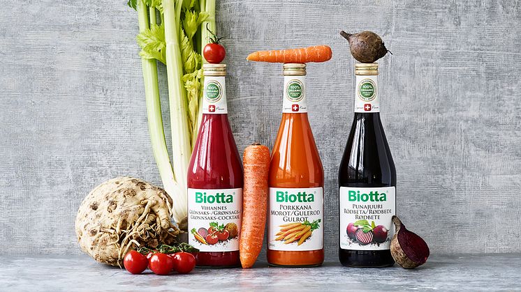 SLUK TØRSTEN I SOMMERVARMEN MED DE ØKOLOGISKE GRØNTSAGSJUICER FRA BIOTTA