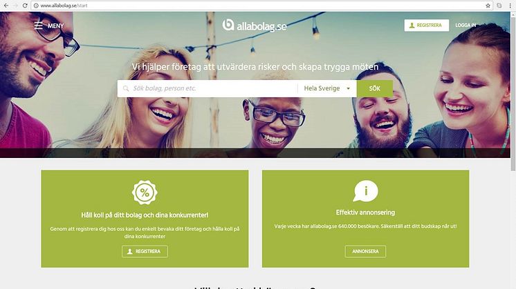 Allabolag.se lanserar ny webbplats