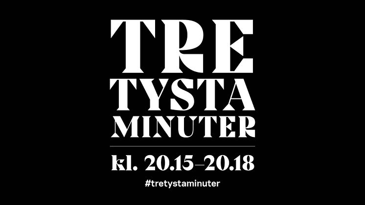 Folkteatern tystnar i tre minuter på fredag