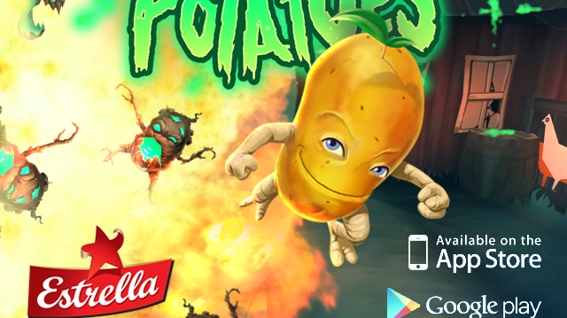 Ett helt ny värld lanseras i Estrellas nya version av mobilspelet Zombie Potatoes