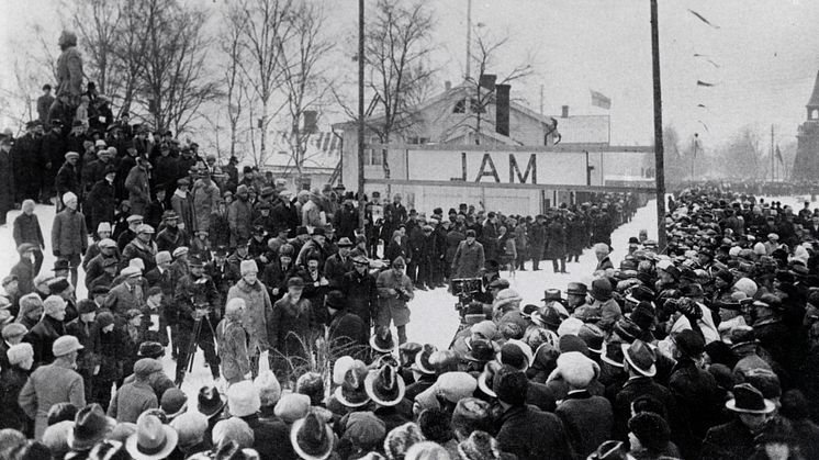 Bild från Vasaloppsmålet 1922