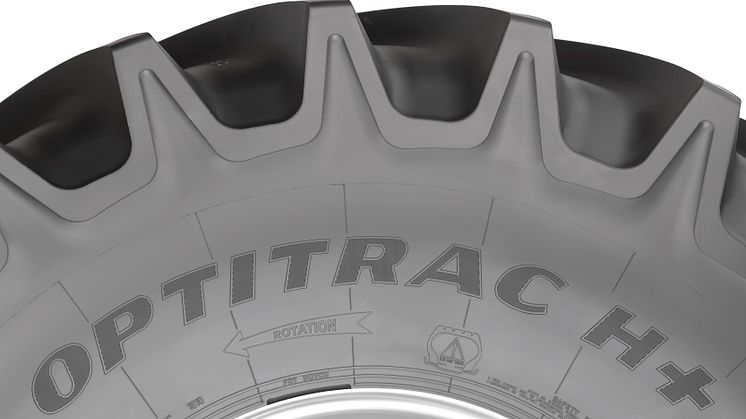 Ny storlek i Goodyears OPTITRAC H+   -   däcksortiment för skördetröskor