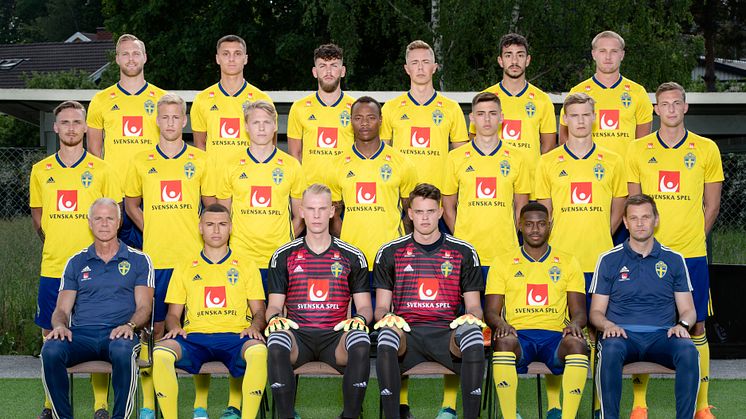 U-21 herrlandslag 2018. Källa: Svenska Fotbollförbundet