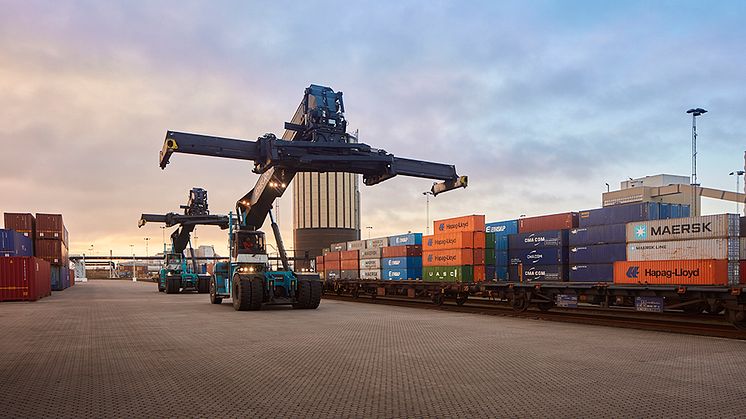 Helsingborgs Hamn har en fullt integrerad kombiterminal och hanterar dagliga tågpendlar, nu med utökad kapacitet och service genom Green Cargo.