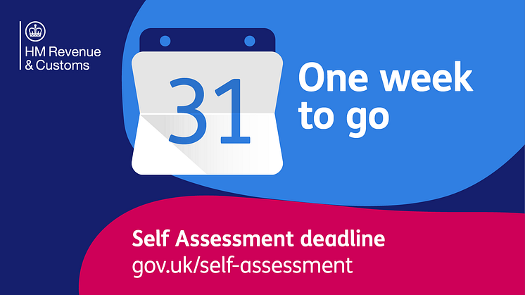 One week left to file for fewer than 3.4 million Self Assessment customers