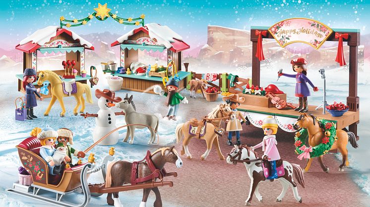 Have yourself a Miradero Christmas! Festliche PLAYMOBIL-Spielsets zu DreamWorks „Spirit – Riding Free"