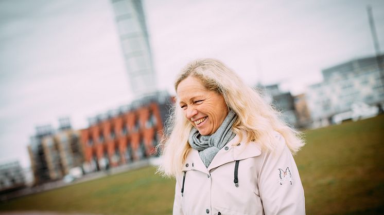 Ann Nyström glad