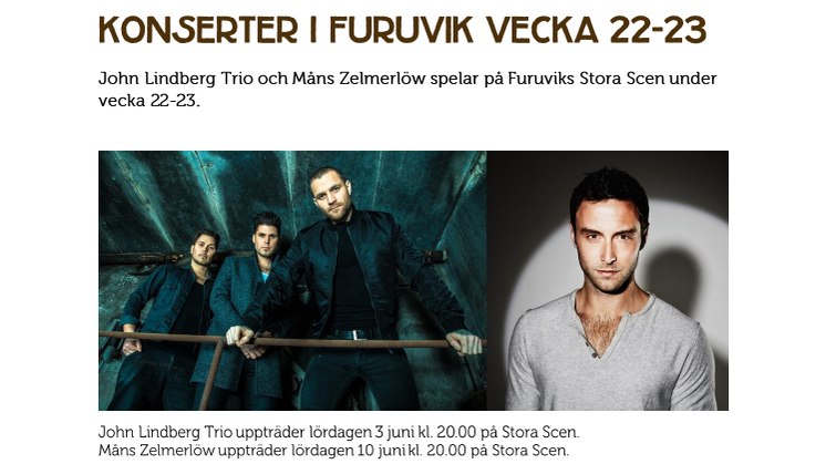 Veckans konserter i Furuvik V. 22-23
