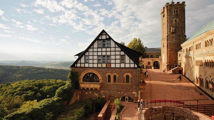 Borgen Wartburg i Eisenach (Thüringen). FOTO: Bildarchiv Monheim GmbH