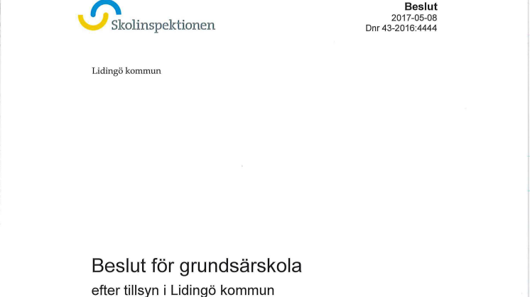 Tillsyn grundsärskolan