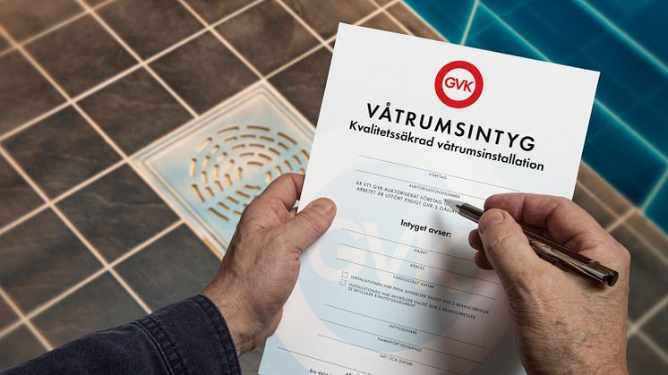 Värdesäkra badrummet med våtrumsintyg