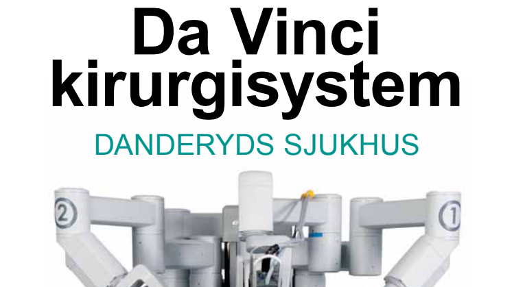 Broschyr om robotassisterad kirurgi och användningsområden på Danderyds sjukhus