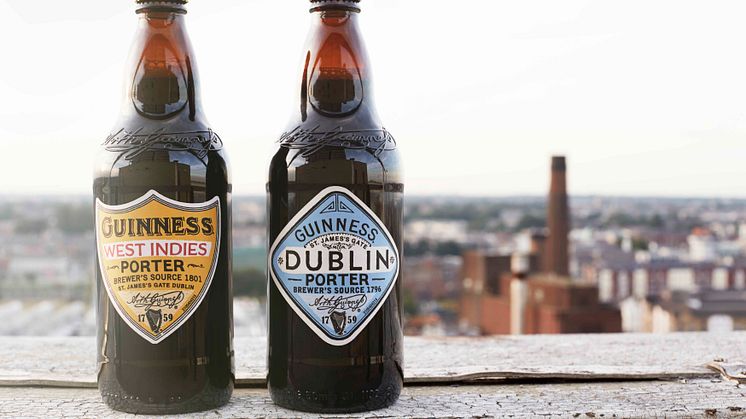 Guinness presenterar två nya öl baserade på recept från 1796 och 1801