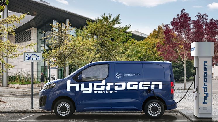 Nya Citroën ë-Jumpy Hydrogen – 400 km eldrift som tankas på tre minuter