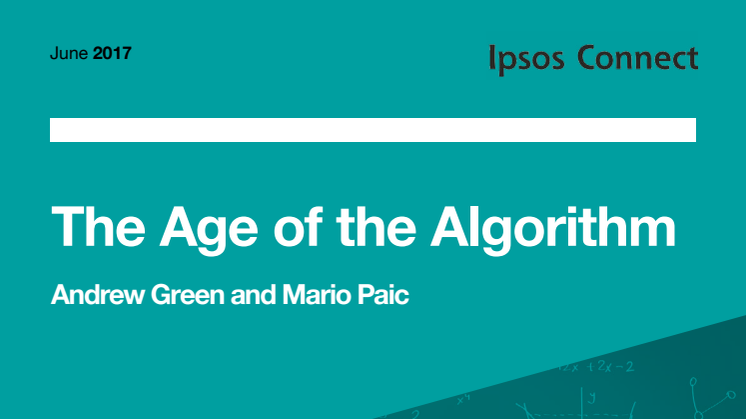 The Age of the Algorithm
