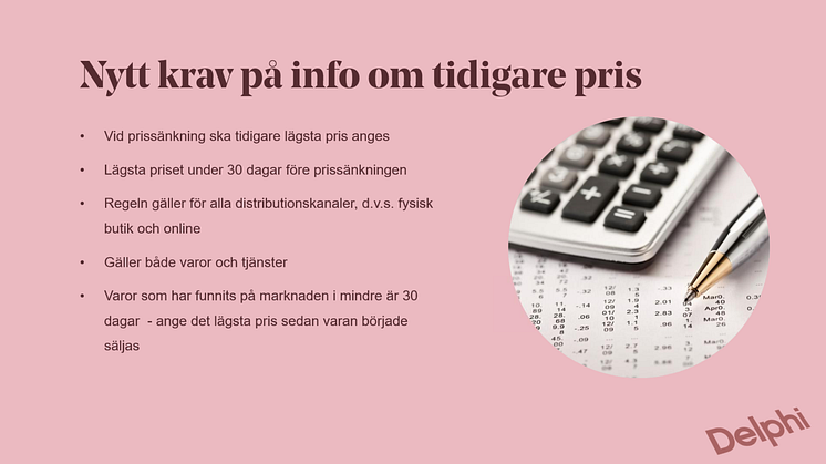 Nya regler om prisinformation - ett moderniserat konsumentskydd