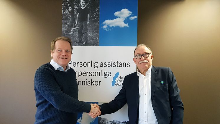 Bengt Gustavsson ägare/VD Hela Sveriges Assistans och Christer Henriksson VD Förenade Care.