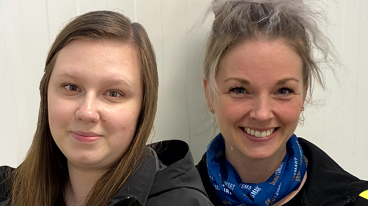 Annie Gustavsson och Elisia Kirchberg driftar den nya metallåtervinningen i Kalmar