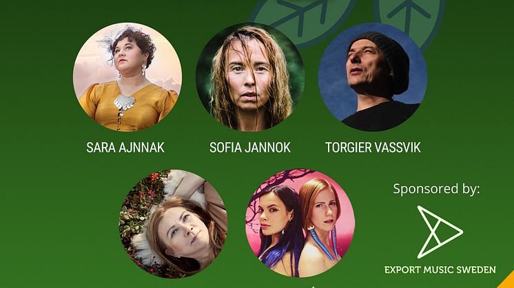 MTA Production i samarbete med Export Music Sweden presenterar The Sounds of Sápmi den 10 juni med bland annat Sara Ajnnak, Vildá, Mari Boine, Sofia Jannok och Torgeir Vassvik