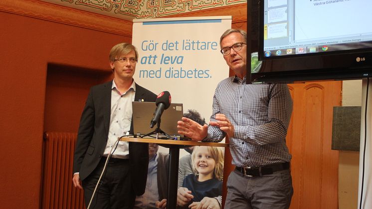 Fredrik Löndahl, Ordf. Diabetesförbundet och Dr Anders Lindh, Verksamhetschef, Husläkarna Österåker