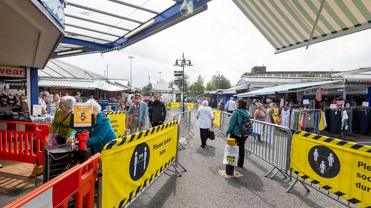 Our famous Bury Market – we’re open, so come on down!