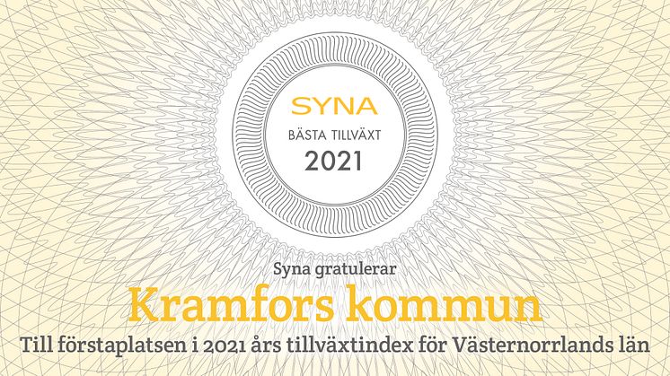Näringslivet i Kramfors har bäst tillväxt i Västernorrland