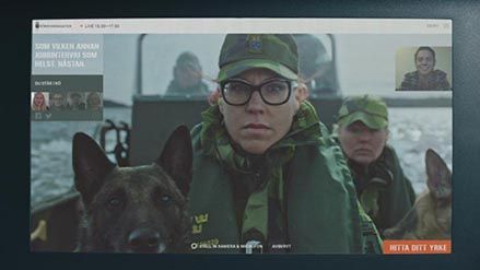 Försvaret intervjuar live i ny kampanj