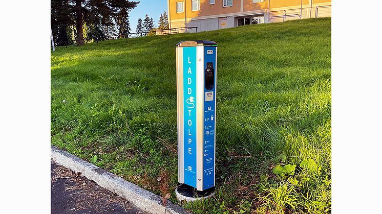 Sörby och Andersberg fick de första laddstolparna i GLIS-projektet.