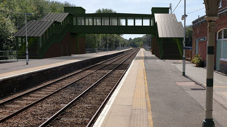 CGI of Crowborough station footbridge
