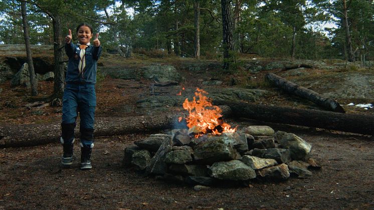 ​Scouterna i livesänd lägereld i Nacka – Ju fler gåvor, desto större eld