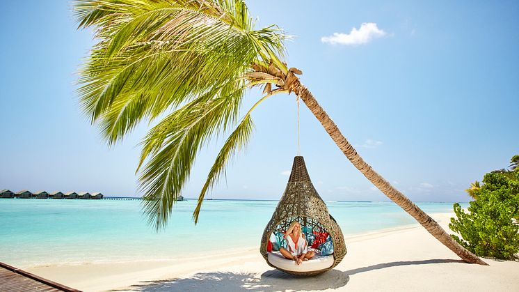 Avslappning på sköna resorten Lux Resort på Maldivernas South Ari Atoll