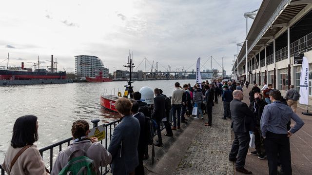 Oi - the popular Royal Victoria Dock area at Oceanology International