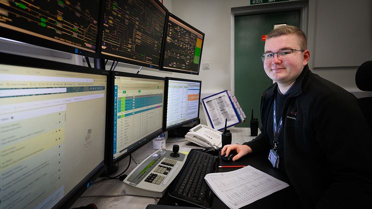 Oliver Denman is the youngest person studying an apprenticeship at GTR