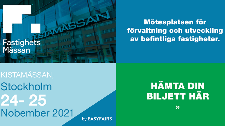 Träffa Modexa på Fastighetsmässan  i Stockholm 24-25 november