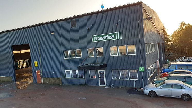 Franzefoss etablerer nytt avfallsmottak i Vestfold