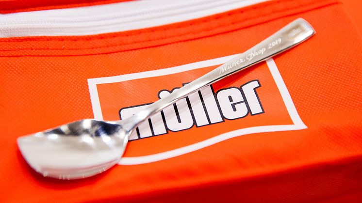 Personalised spoon at the Müller Corner Shop