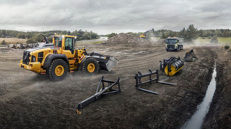 Hjullastare Volvo L110H - redskap