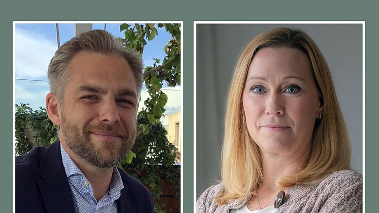 Robert Liljeström, näringspolitisk expert TechSverige, och Lina Lagerroth, näringspolitisk expert Tågföretagen