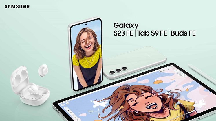 Samsung Galaxy S23 FE, Galaxy Tab S9 FE og Galaxy Buds FE: Enestående funksjoner tilgjengelig for alle