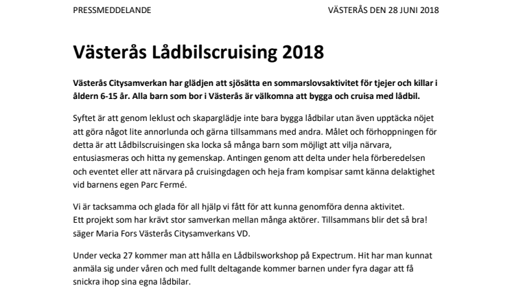 Västerås Lådbilscruising 2018